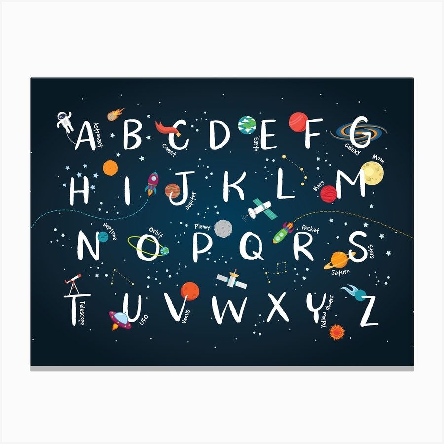 Space Alphabet Art Print added by Erica Mulcaire-Jones