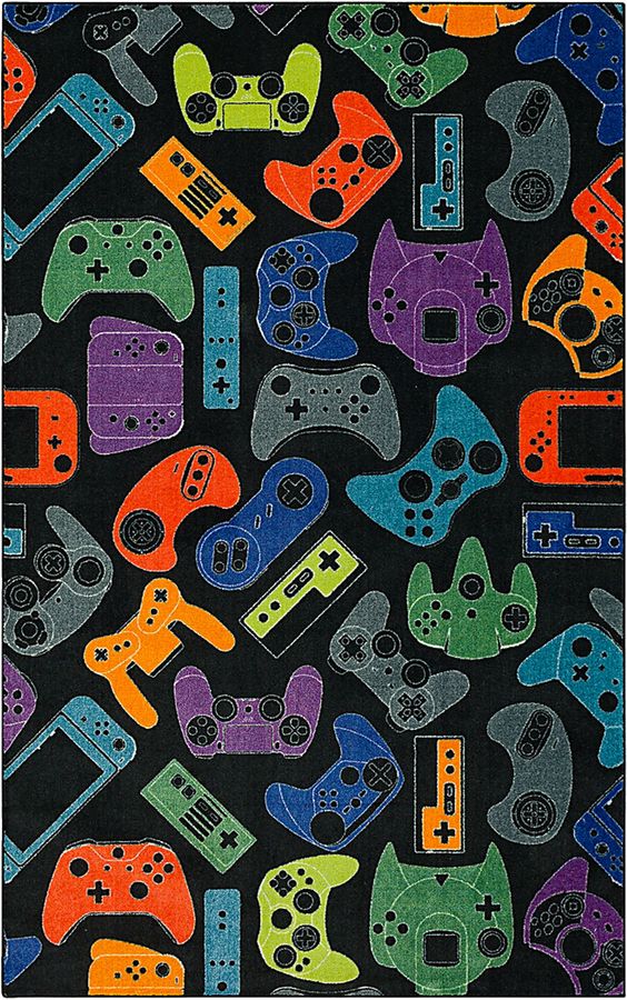 Kids Gamer's Dream Black 8' x 10' Rug added by Melissa Trinkl