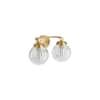 Embra By Studio McGee Two-Light Brushed Moderne Brass Wall Sconce added by Lindsey Josepayt