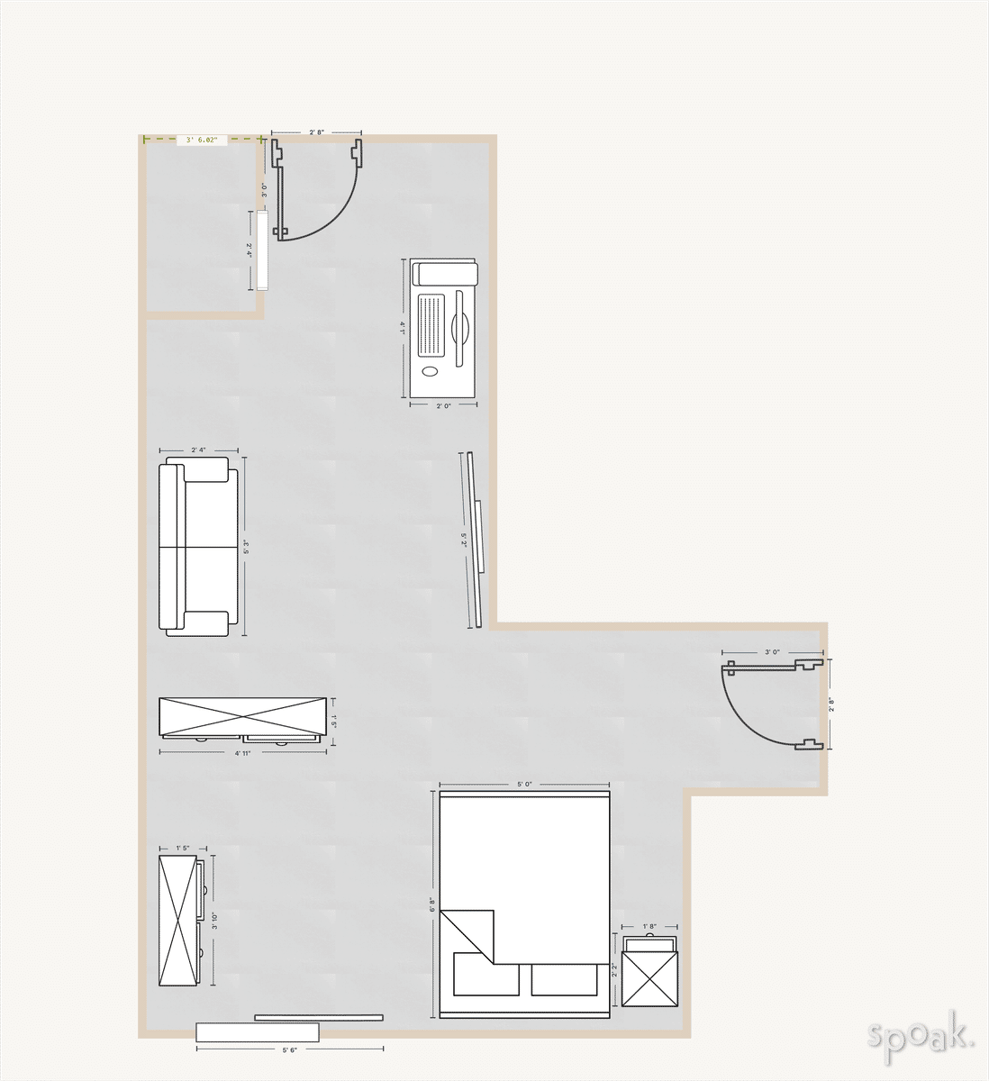 Basement Layout designed by Lily Keister
