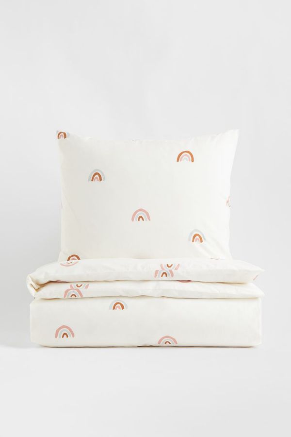 Patterned Twin Duvet Cover Set - White/rainbows - Home All | H&M US added by Brooke Hartman