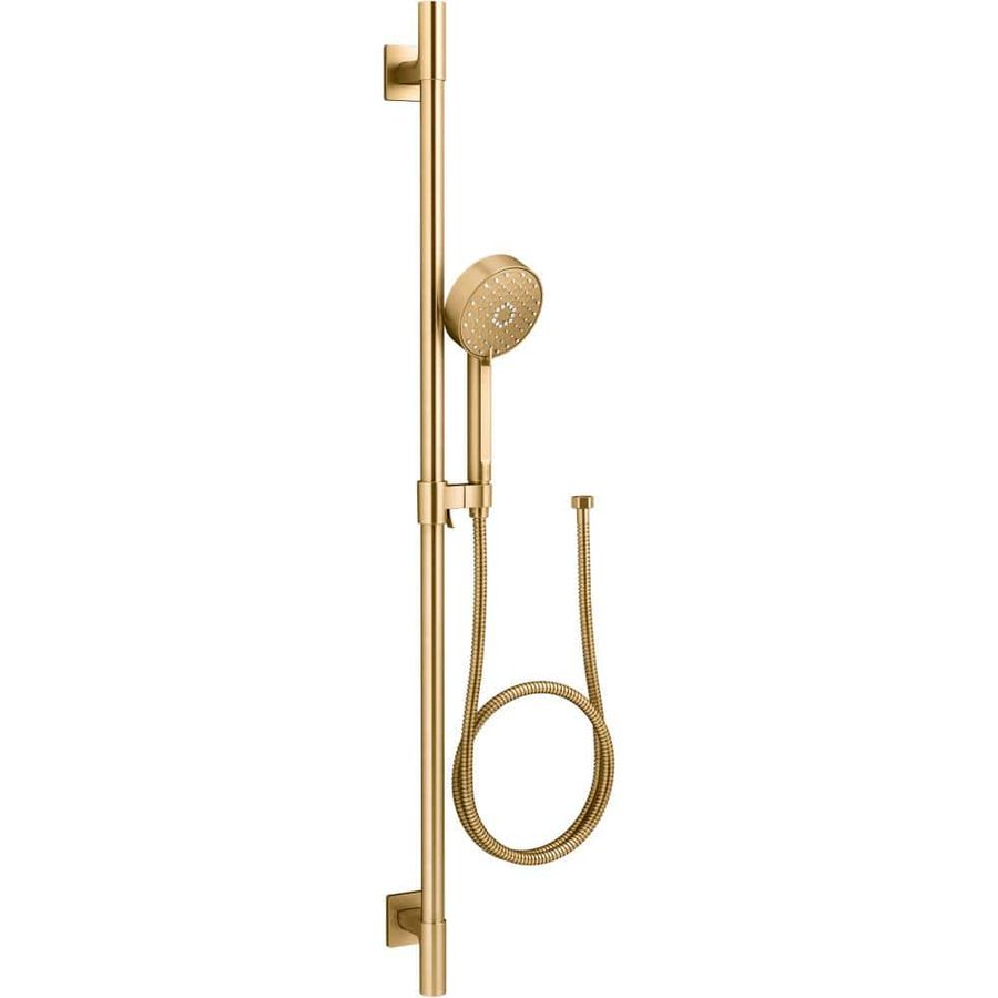 KOHLER Awaken G110 1.75 GPM Premium Slide Bar Kit in Vibrant Brushed Moderne Brass 99898-G-2MB - The Home Depot added by Cornelia Spiske