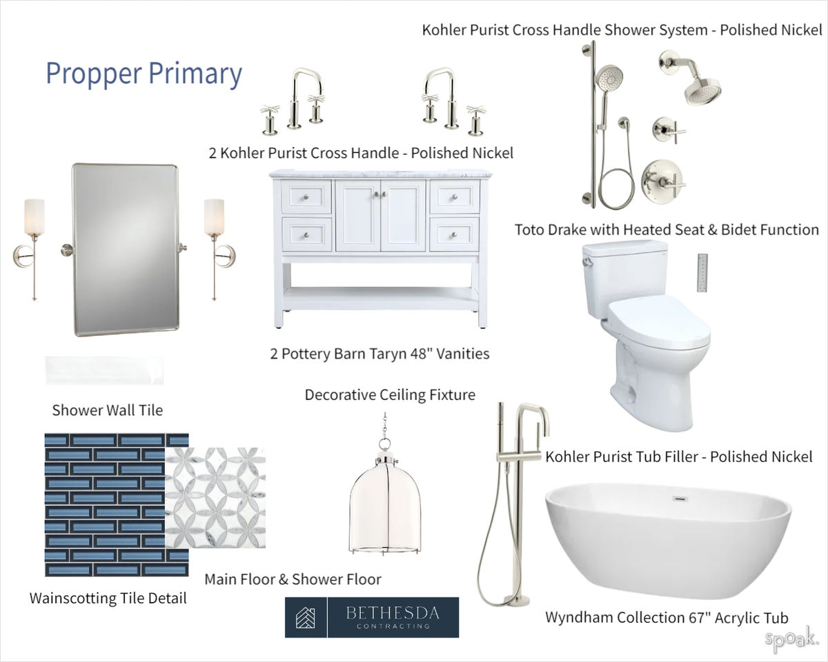 Contemporary Bathroom Inspo designed by Bethesda Contracting