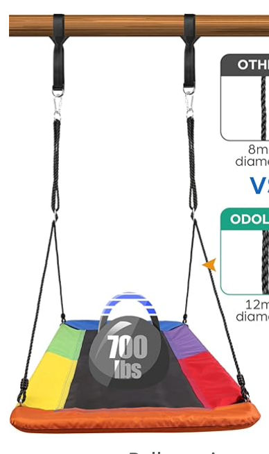 Odoland 60inch Platform Tree Swing added by Evelyn .
