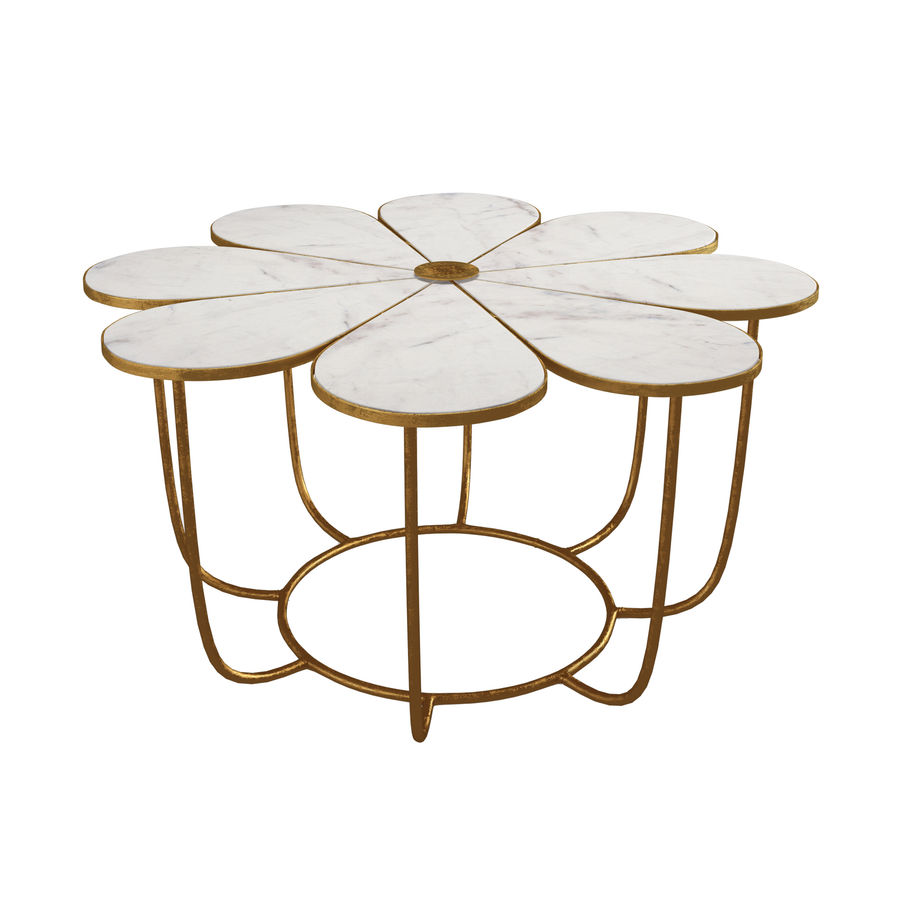 Flower Marble Coffee Table - TOV Furniture added by Rachel Basoco