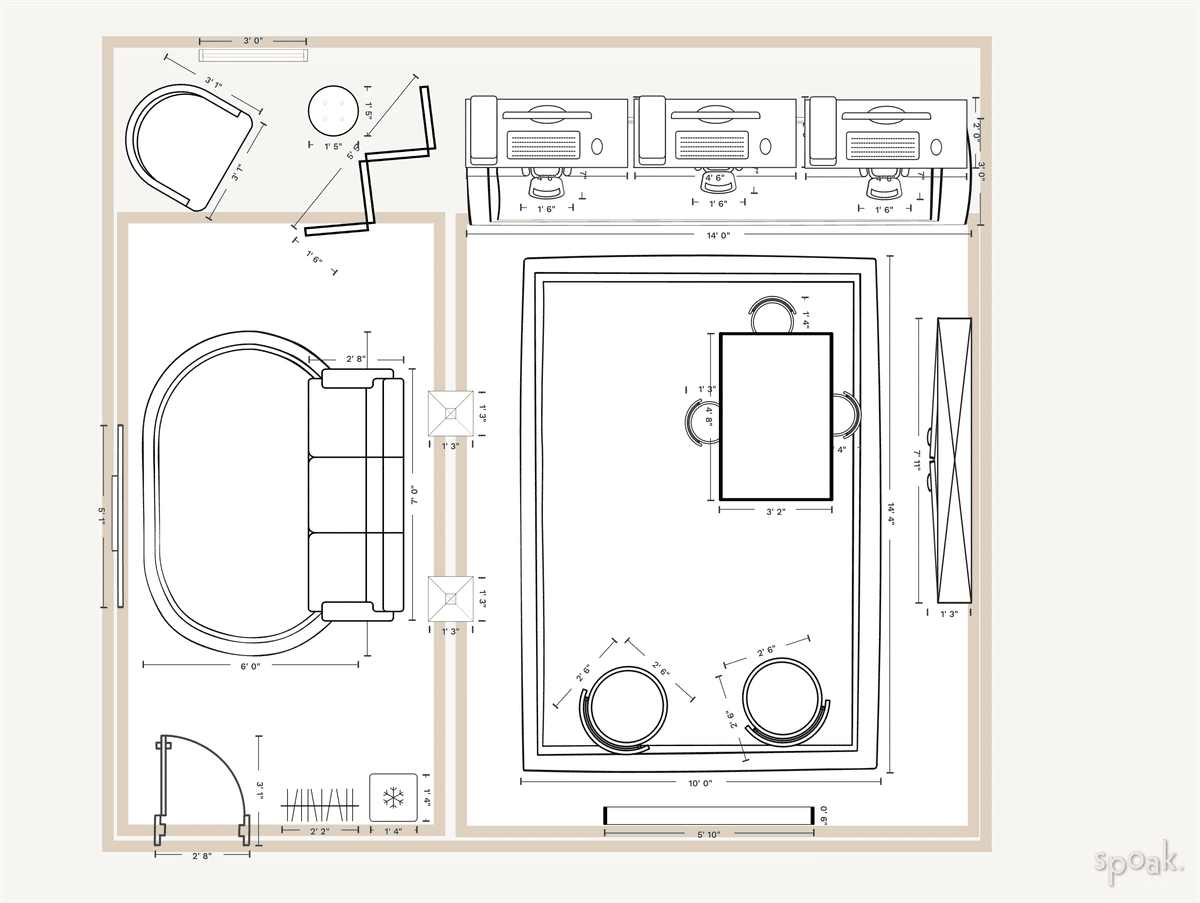 Nursery Floor Plan designed by Amanda Berg