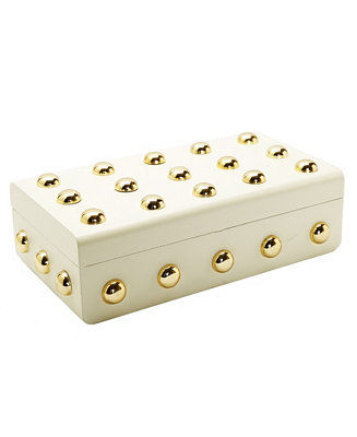 Classic Touch Decorative Box with Shiny Ball Design, 10 added by Chandler Beasley