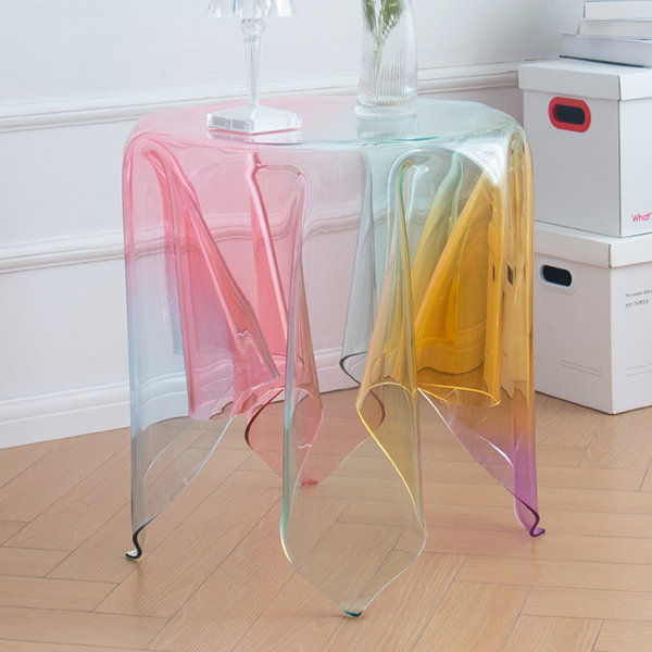 Colorful Side Table - Acrylic - 2 Size Options  from Apollo Box added by Rileigh Florshinger