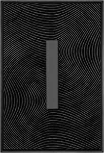 SIGNWIN Framed Canvas Print Wall Art Geometric Gray Black Color Field Collage Abstract Shapes Illustrations Minimalism Contemporary Nordic Decorative for Living Room, Bedroom, Office - 16"x24" Black added by Spoak Member