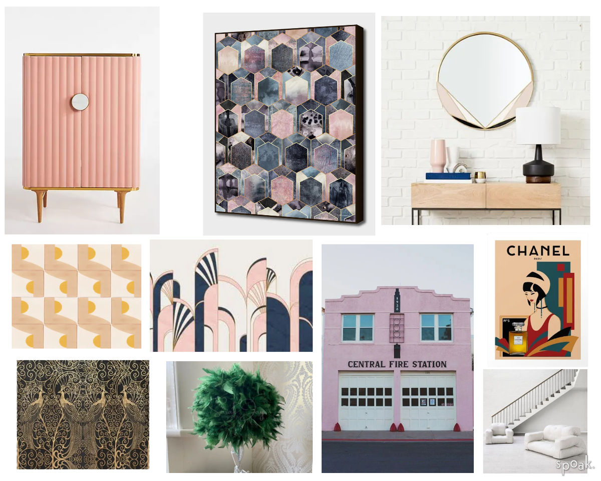 Mid Century Modern Craft Room Ideas designed by Jasmine Fitzgerald