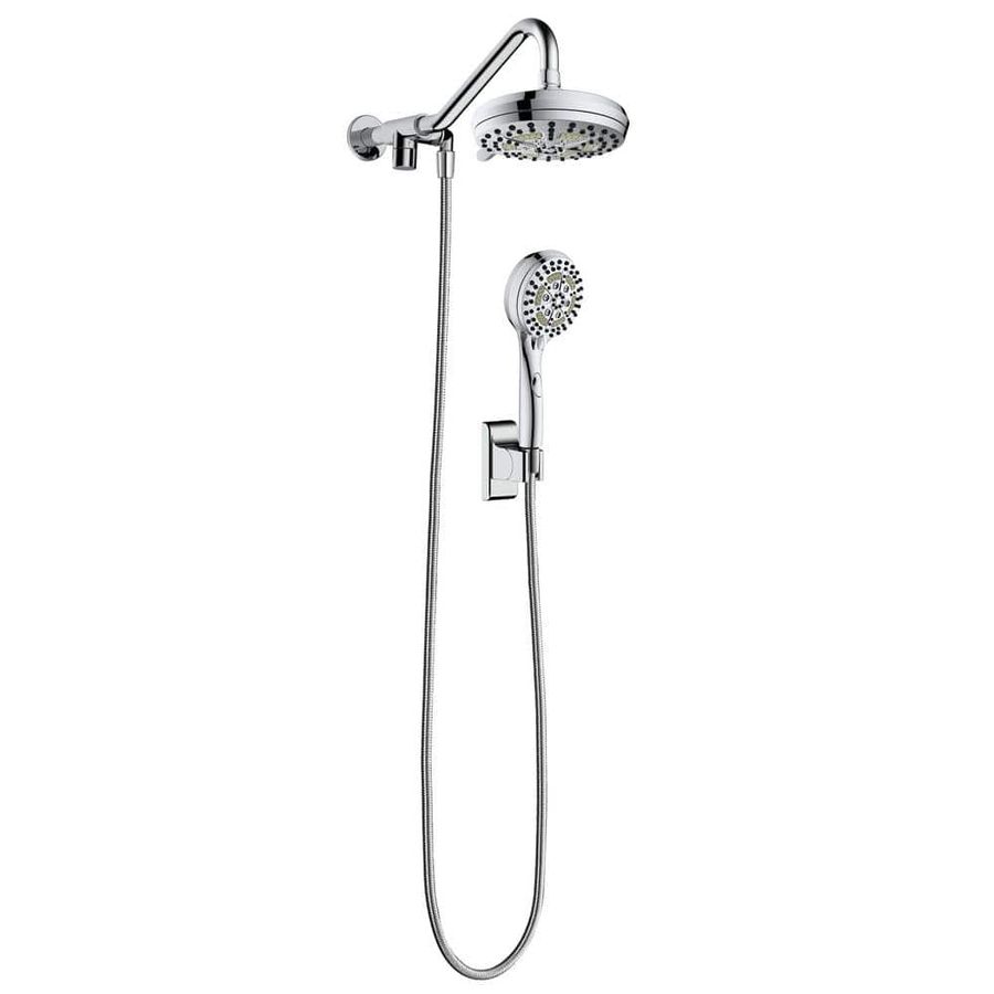 PULSE Showerspas 6-spray 7 in. Dual Shower Head and Handheld Shower Head with Low Flow in Chrome 1053-CH - The Home Depot added by Hannah Bloom