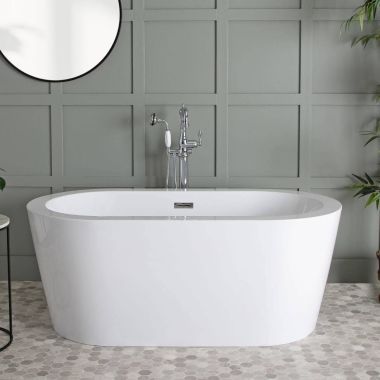 Marion Acrylic Double Ended Freestanding Tub - No Faucet Drillings added by Ruthann R