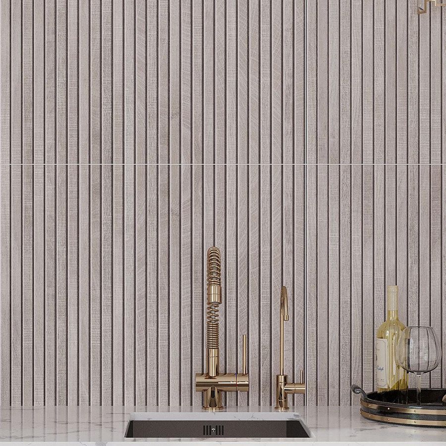 Japandi Gray Slat Wall Tile added by Ruthann R