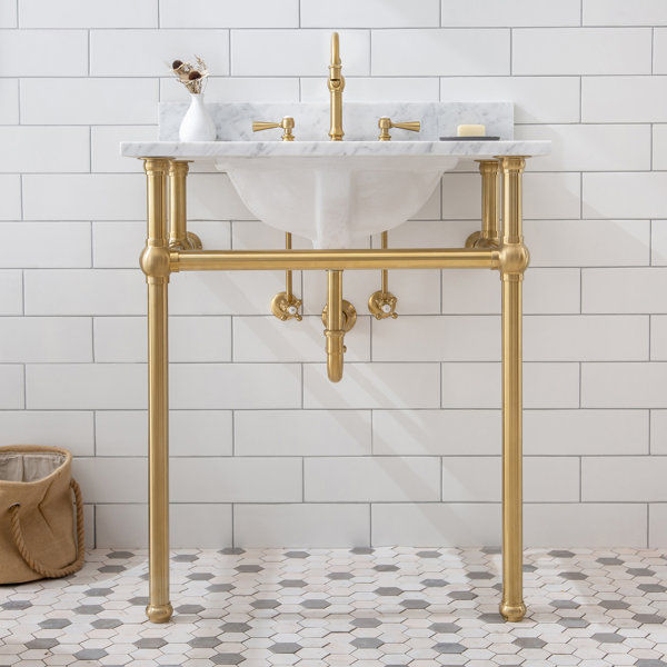 Copeland 30'' Single Bathroom Vanity with Carrara Marble Top added by Julie Kovanda