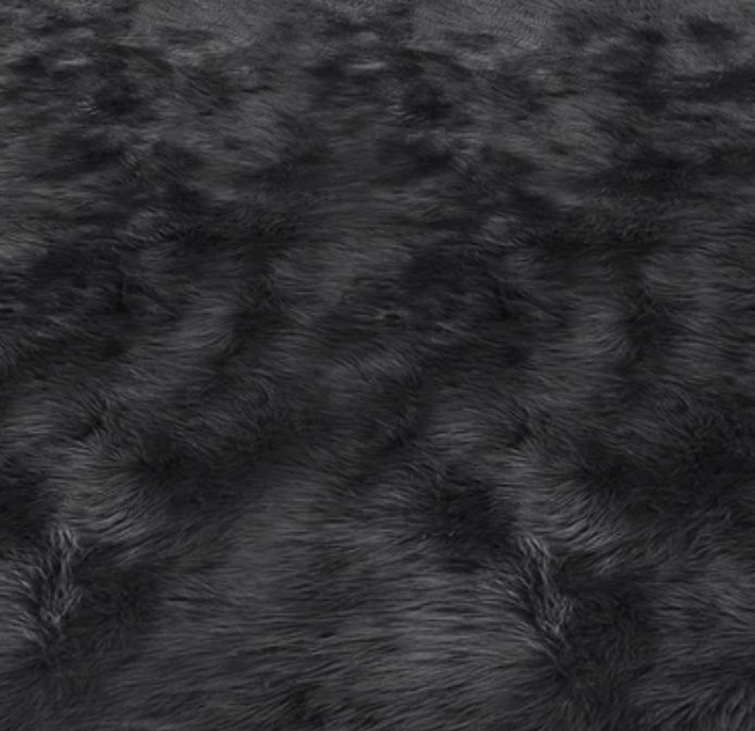 Handmade Shag Faux Sheepskin Dark Gray Area Rug added by Lauren Houston