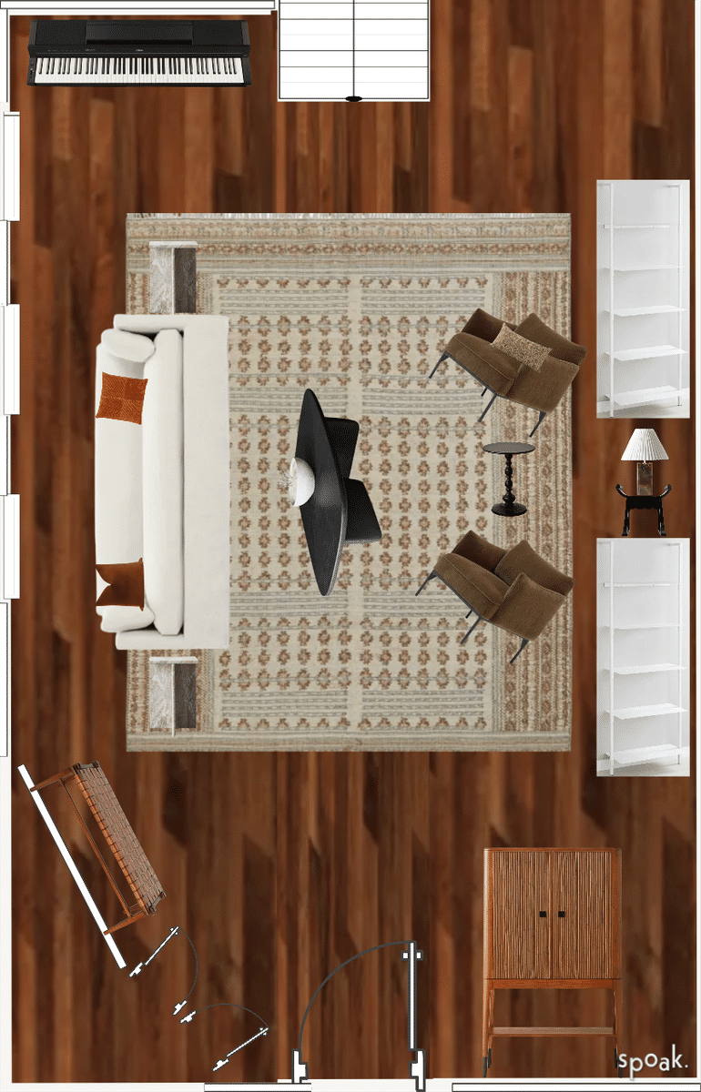 Living Room Plan designed by Jen Serluco