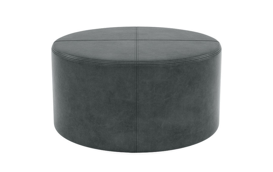 Colten Leather Round Coffee Table Ottoman added by Riyah Higgins
