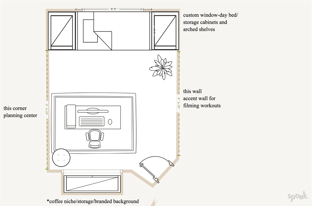 Rectangular library layouts and floor plan ideas.