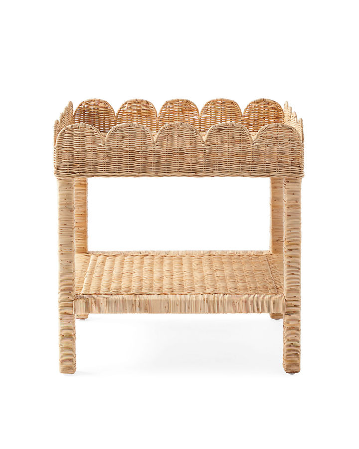 Scallop Rattan Side Table added by Adisen Giorcelli
