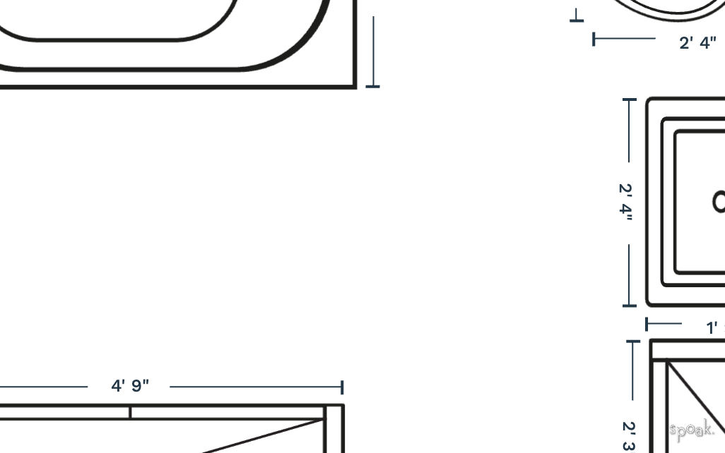 Bathroom Layout designed by Evyn Staley