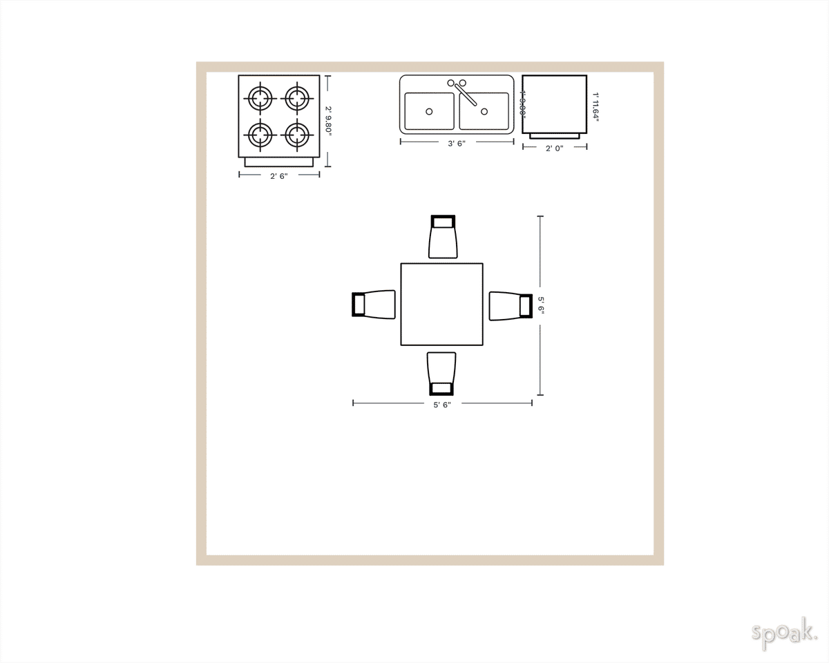 Large Kitchen Layout designed by Karla Oakley