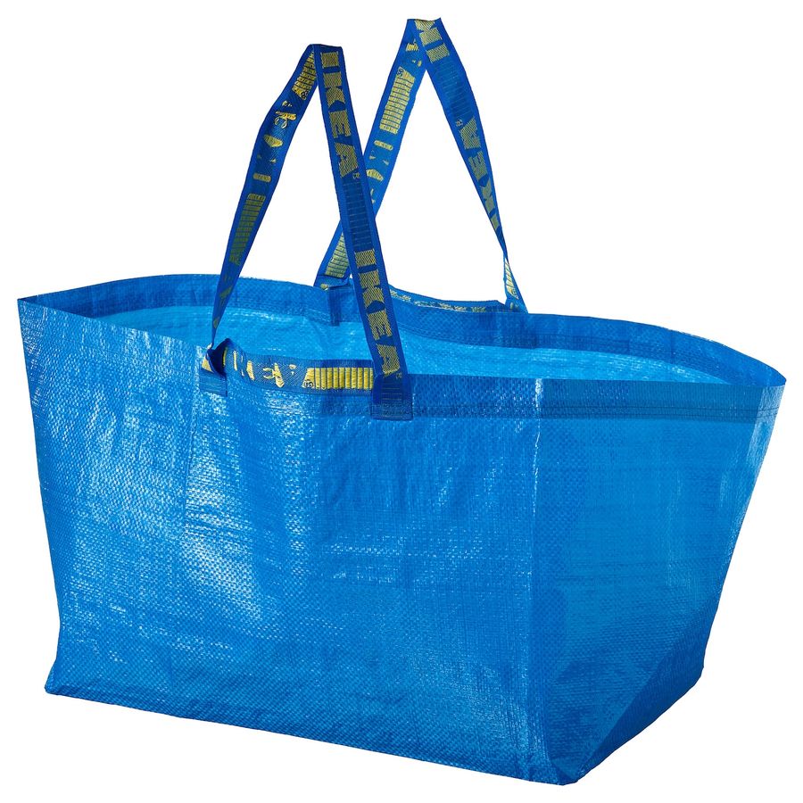 FRAKTA Shopping bag, large, blue, 19 gallon - IKEA added by lydia taylor