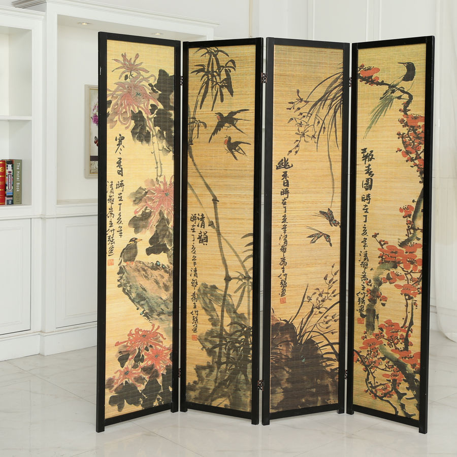 Bungalow Rose Sigfried 67.75'' 4 - Panel Folding Room Divider & Reviews | Wayfair added by Ericka Mills
