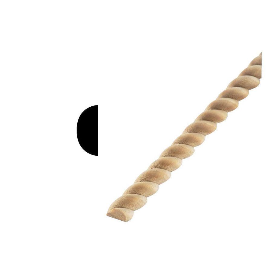 DecraMold DM4 - 3/8 in. x 3/4 in. Solid Pine Carved Rope Molding 10000169 - The Home Depot added by Kaleigh Gardiner