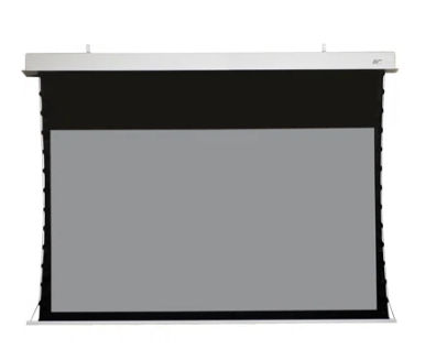 Elite Screens Evanesce Tab-Tension B Gray 50.5" X 89.8" Electric In-Ceiling Projector Screen | Wayfair added by Kate McKay Designs