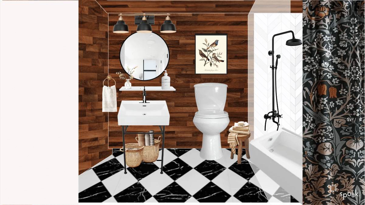 Bathroom Inspo designed by Ashley Colunga