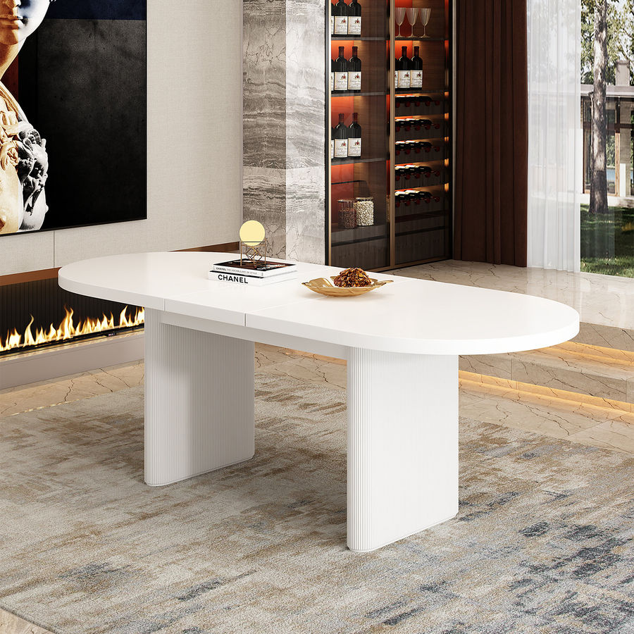Latitude Run® Zeric Oval Dining Table | Wayfair added by Leah Ogren