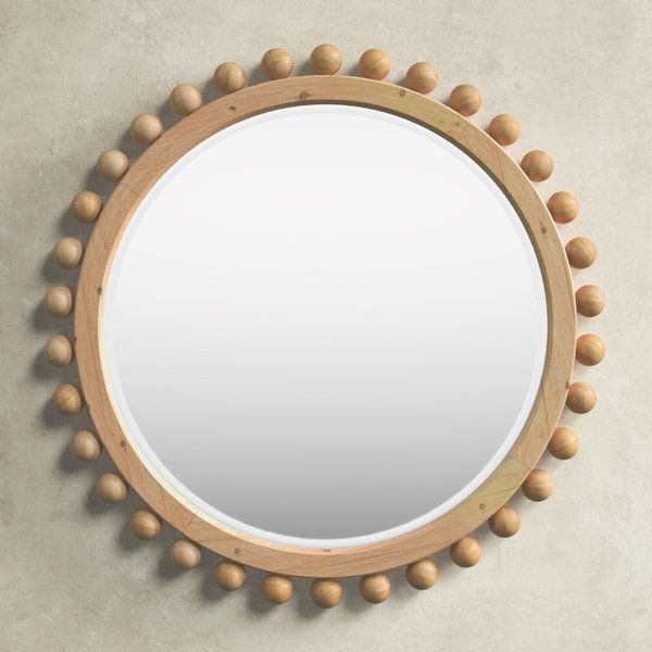 Augustine Round Wood Wall Mirror added by Melissa Isles
