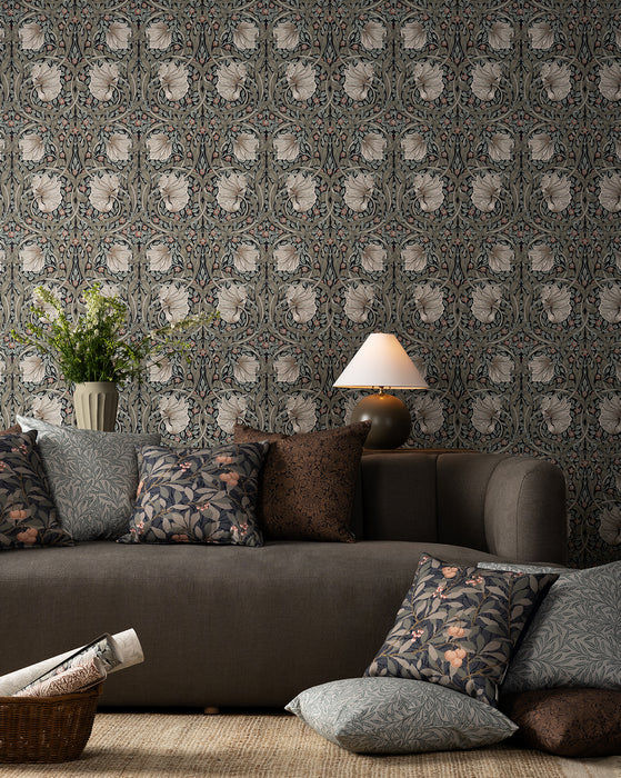 Morris & Co. x McGee & Co. Pimpernel Ink Wallpaper added by Cathy Pakosta