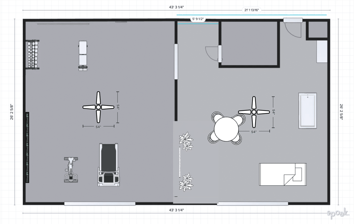 Garage Floor Plan designed by Montara Kiss
