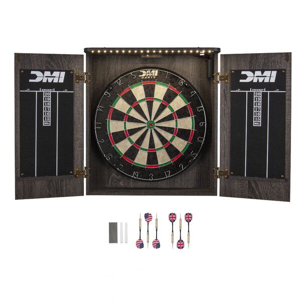 DMI Sports Indoor Bristle Dartboard And Cabinet Set (Darts Included) added by sallie tyler