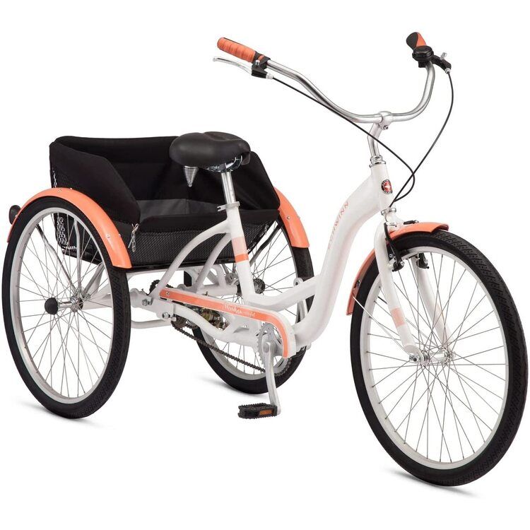 Schwinn Meridian Comfort Adult Tricycle with Basket, 26 Inch Wheels, Single Speed added by REVEAL METHOD LLC