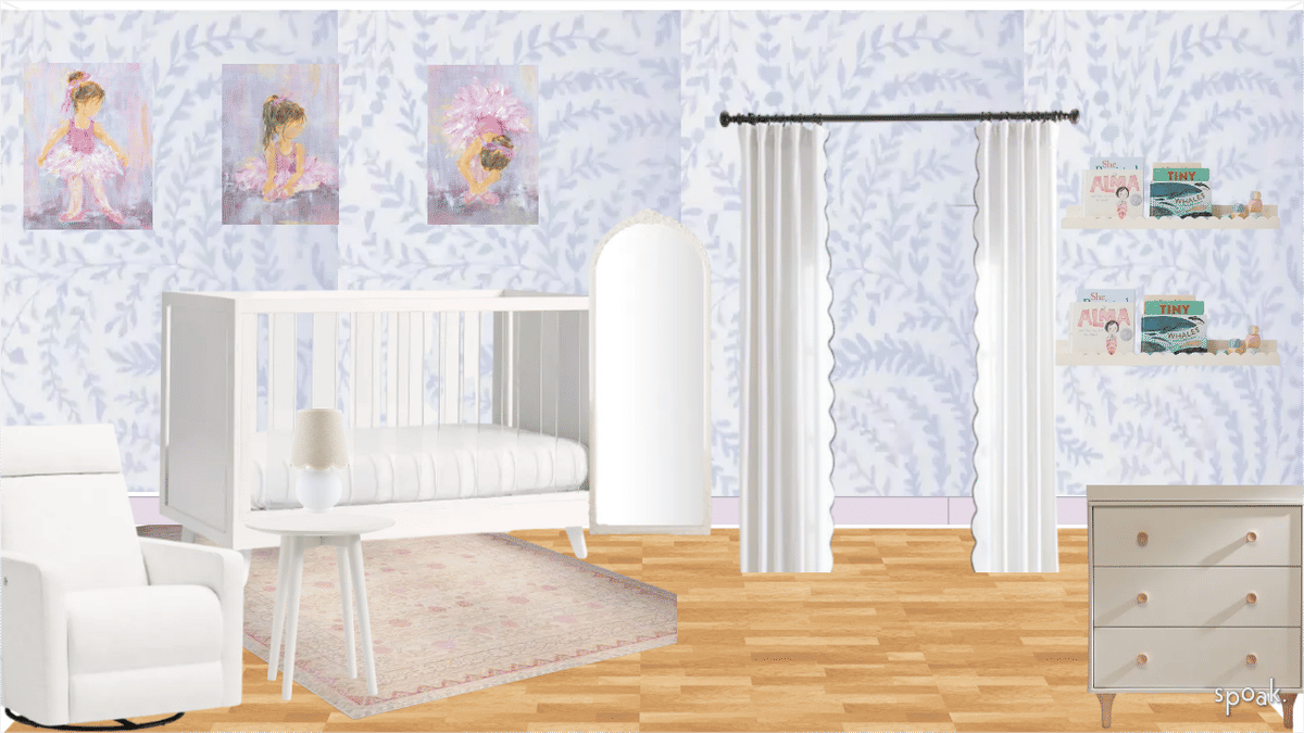 Orange Nursery Inspiration designed by Jillian Palmer