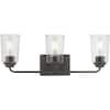 Hampton Bay Evangeline 23 in. 3-Light Modern Bronze Farmhouse Bathroom Vanity Light with Clear Seeded Glass Shades 1016HBMBZDI added by Summer Sackett