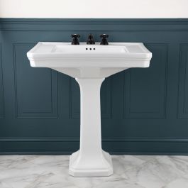 32 Inch Pedestal Bathroom Sink - 8 Inch Centers added by Misty Giunto