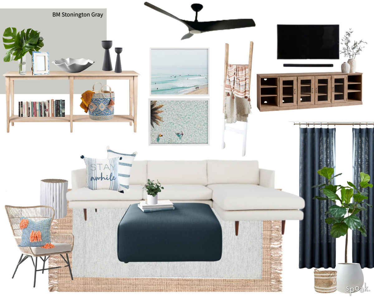 Kitchen + Living Room Inspiration designed by Jamie Stellato