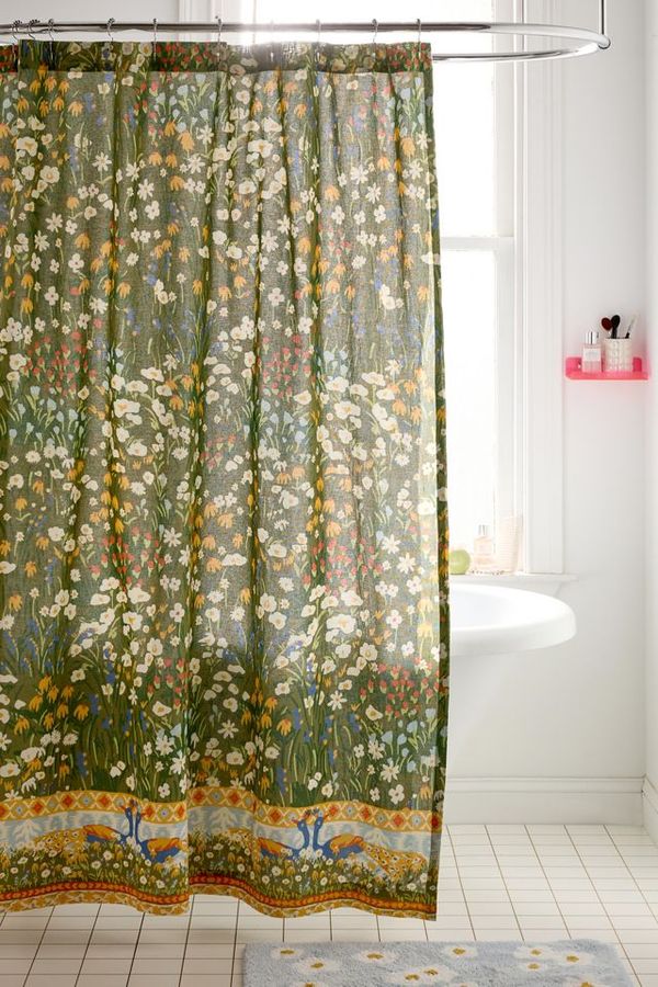 Annette Floral Pattern Shower Curtain added by Olivia Cotton