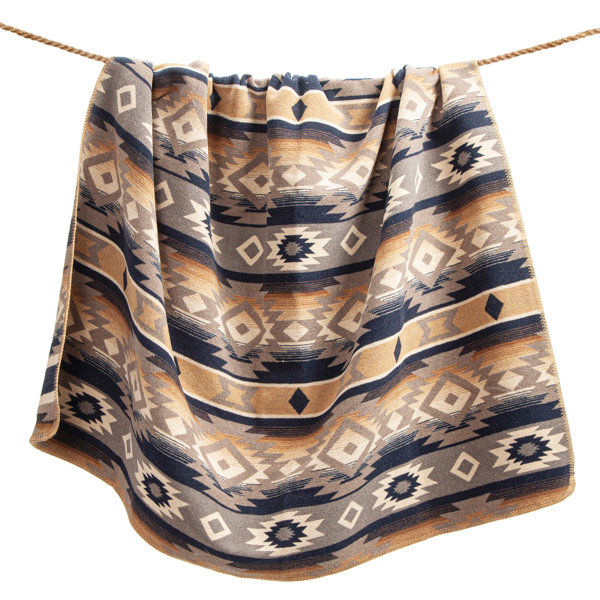 MesaWool Blend Aztec Design Southwestern Throw Blanket added by Aubrey Carlson