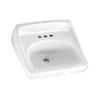 American Standard Lucerne Wall-Mounted Bathroom Vessel Sink with Faucet Holes on 4 in. Center in White 0355.012.020 added by Maddy Dowler