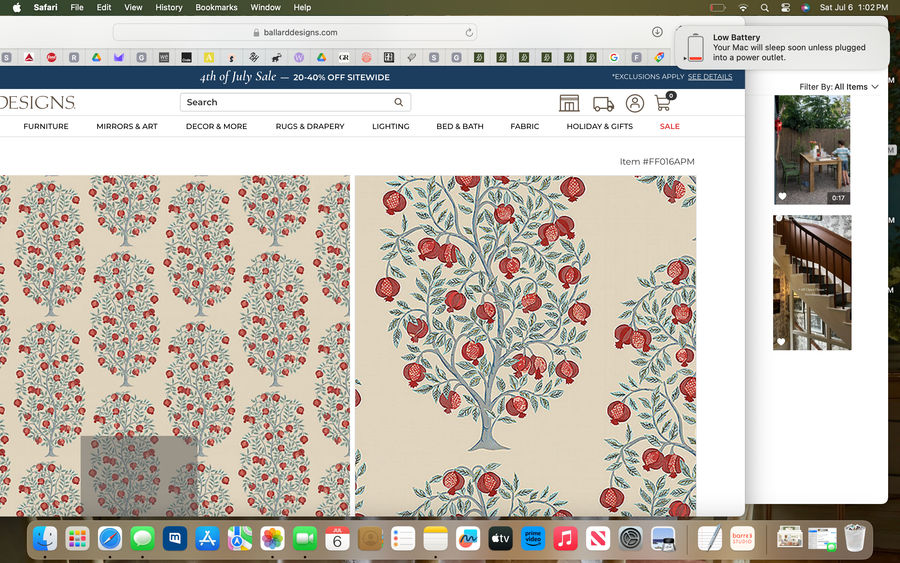 Anita Pomegranate Fabric by the Yard added by Sara Charlesworth