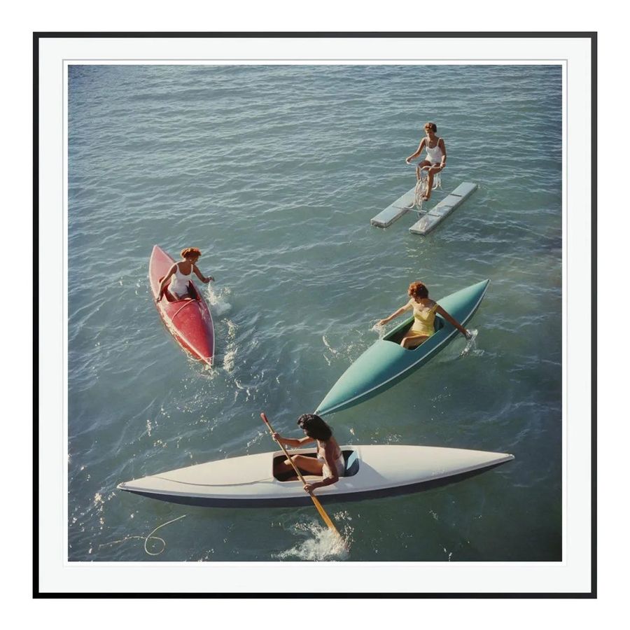 Lake Tahoe Trip 1959 by Slim Aarons Framed C-Print added by ELENA FILIPPENKO