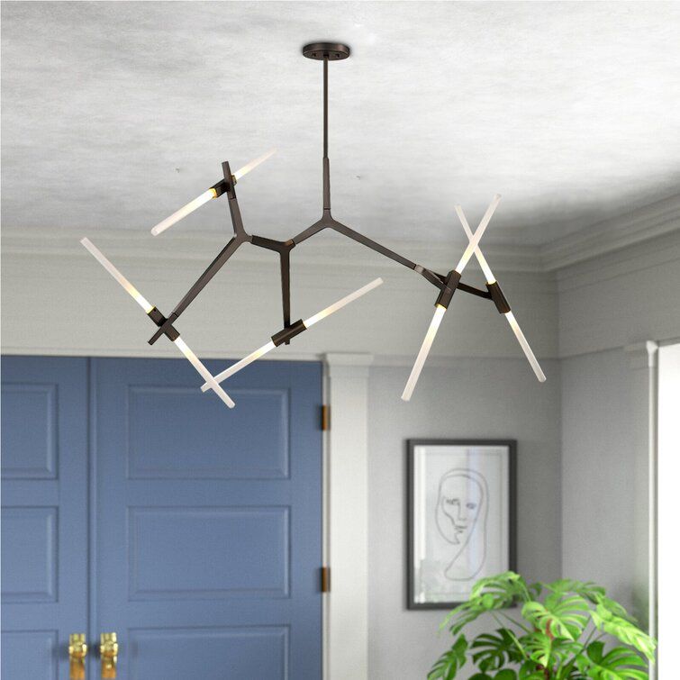 Halley 10 - Light Modern Linear Chandelier added by Katie Hoffman