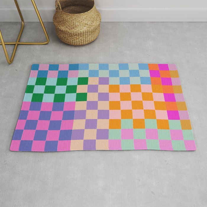 Checkerboard Collage Rug by apricot+birch added by Samantha Newman