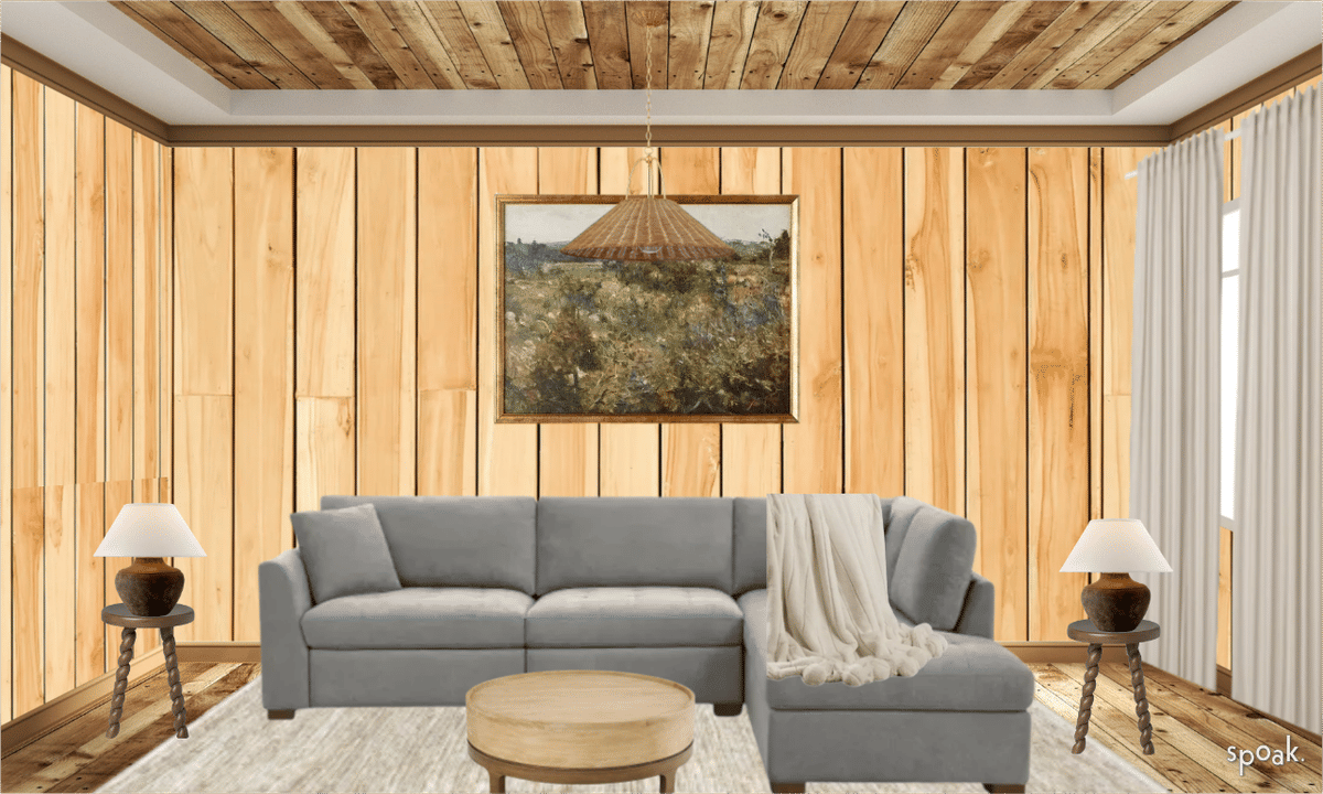 Orange Living Room Inspo designed by Debora Bronson