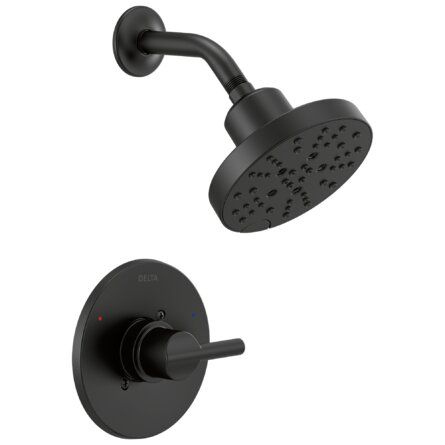 Delta Nicoli Shower Faucet with Rough-in Valve and H2Okinetic Spray | Wayfair added by LAUREN KELLY