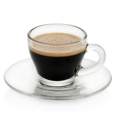 Espresso in Glass Cup & Saucer added by Piper Stromatt
